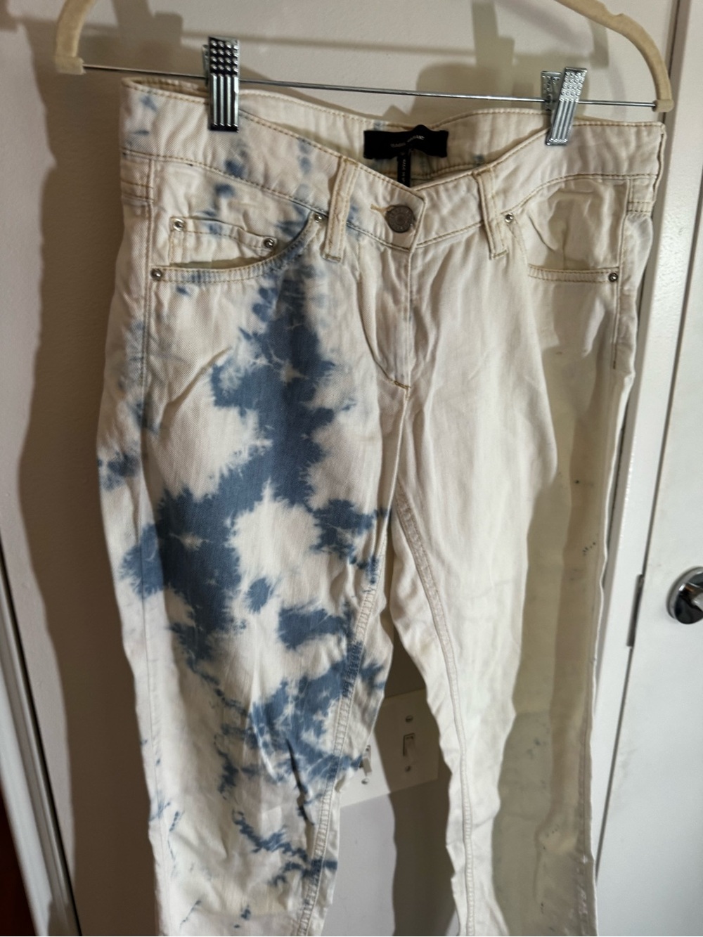 ISABEL MARANT Tie-Dye White & Blue Skinny Jeans - Picture 4 of 7